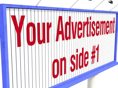 Animated Rotating Billboard 3D model