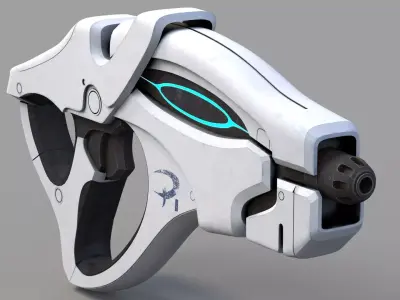 Science Fiction Gun 6 3D model