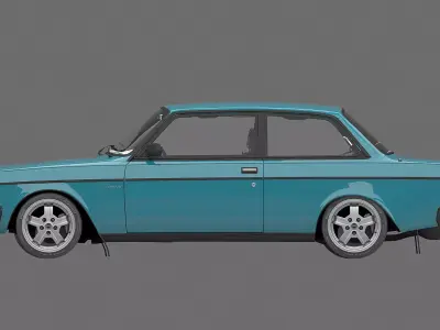 1983 Volvo 242 Turbo Evolution 3D model