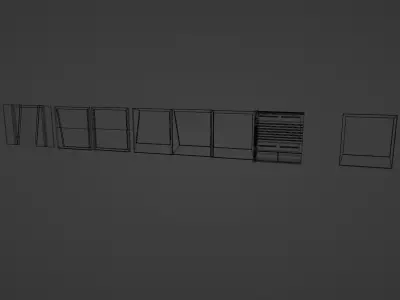 Sifi Wall Free low-poly 3D model