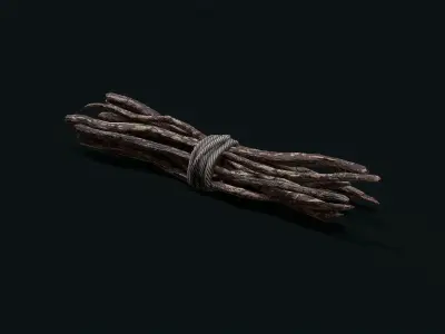 Bunch Stick Low-poly 3D model