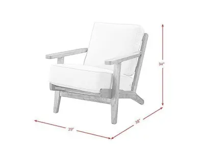 Clora Mediaval Arm Chair - 3 Colour 3D model