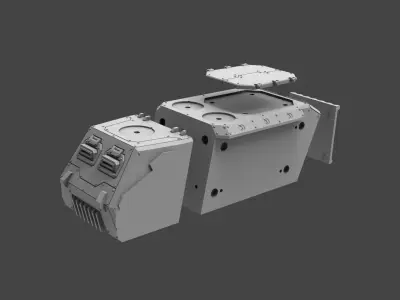 Armored Might HMMV Complete Kit 3D print model