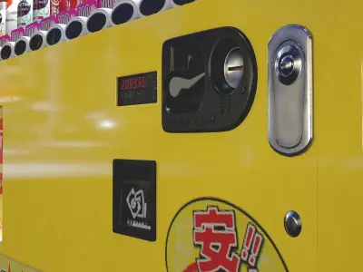 Japanese Style Vending Machine 3D model