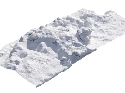 Winter snow pile 2 3D model