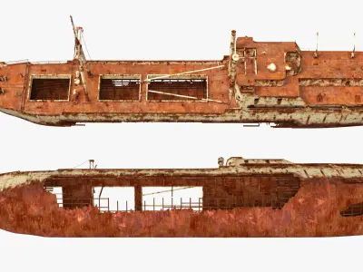  Rusty Cargo Ship Wreck Vessel Old Rust Brown 