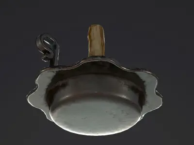 Candlestick Candleholder - PBR Game Ready Low-poly 3D model
