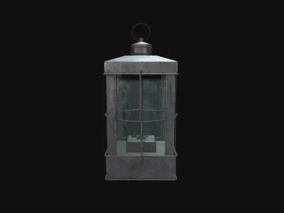Medieval Lantern Low-poly 3D model