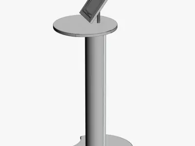 Lectern 2 stand with ipad Free 3D model