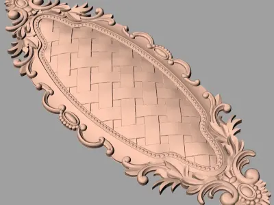 Artcam 3D relief STL models for CNC woodworking E139 3D model