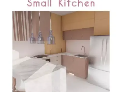 Small Kitchen 3D model