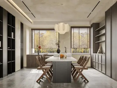 apartment interior scenes        3D model 8