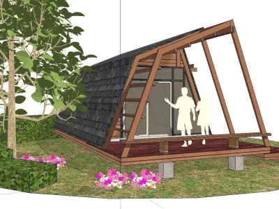 Creative Design-Holiday Cabin-052 3D model