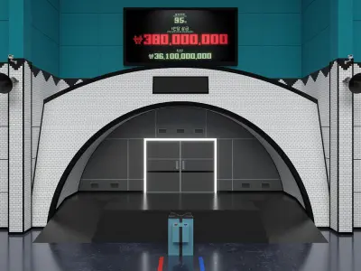 Squid Game season 2 player dorm Rest area 3D model