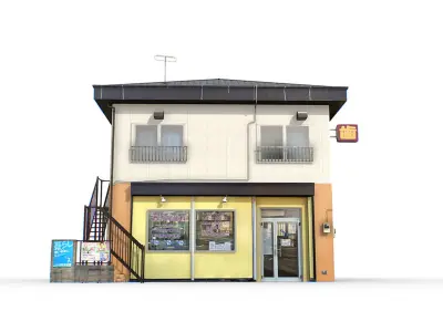 Tokyo House 006 Low-poly 3D model