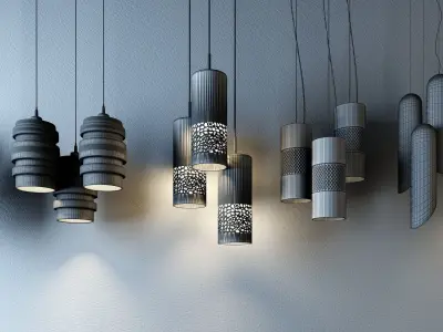 lamp droplight Low-poly 3D model purchase