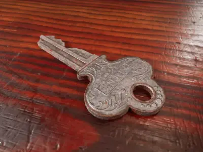 Locker Key Low-poly 3D model