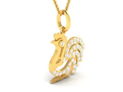 Solitaire Pendants 3dm STL OBJ FBX Render Details 3D print model