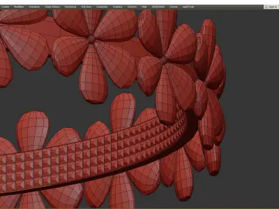 APPOINT CRYSTAL FLOWER Low-poly 3D model