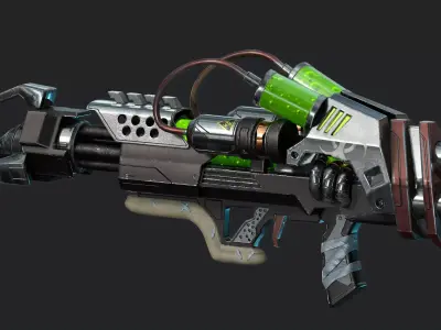 Next generation biological weapons Low-poly 3D model