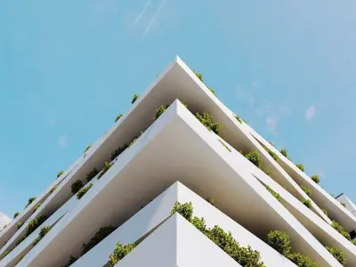 3D Exterior Office Scene 3dsmax 3D model