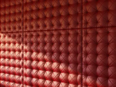 Decorative red wall panel 3D model
