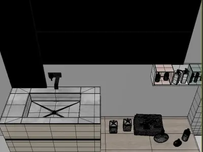 Bathroom furniture set Arcom Pollock Yapo 3D model