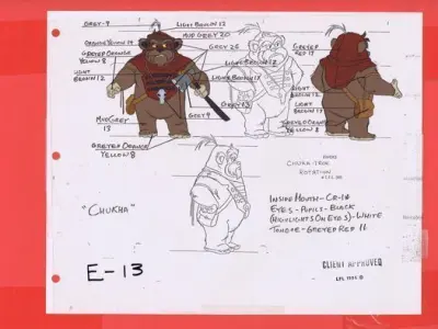 STL File 3D Ewoks CHUKHA 3D print model 3D print model  3D print model