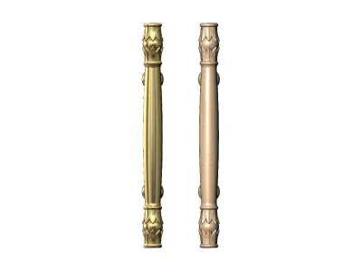 Lotus bead round push pull handle  3D print model