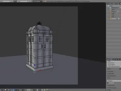 police-box police box 3D model