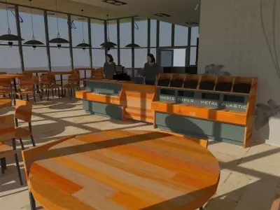 Coffee Shop 3D model