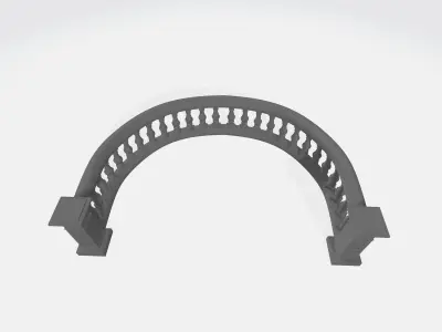 Concrete Balustrade 3D print model order