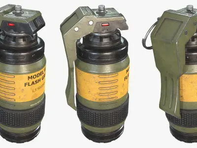 Sci Fi Grenade Low-poly 3D model purchase
