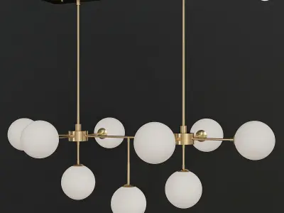 Chandleir 10 pieces 3d model Low-poly 3D model buy