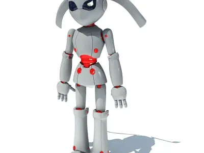 Simple Robot 3D Model 3D model