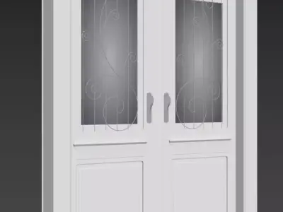 Classic Door 3D model 4