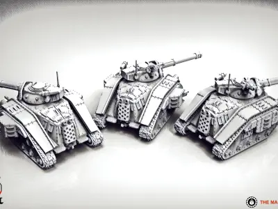 Feudal Guard Battle Tank 3D print model