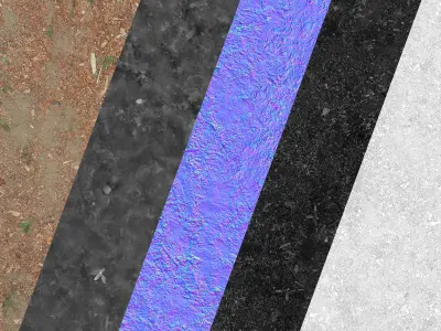 Ground with sawdust 3D model