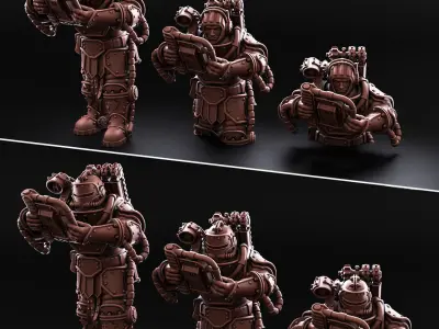 Solar Guard - Tank Commander of the Imperial Force 3D print model