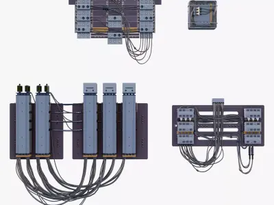 Industrial Electrical Switchboard M1 3D model