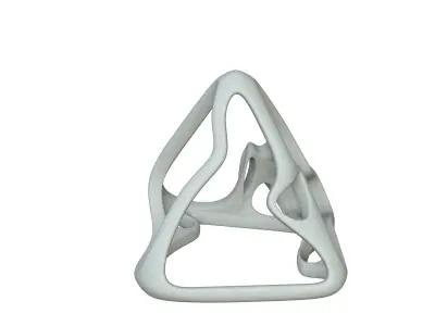 SciFi Cube Object No 62813 Low Poly Shape Low-poly 3D model