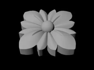 rosette dekor Free 3D model get