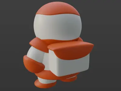 Cartoon Astronaut 3D model