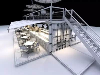 Container Restaurant 3D model