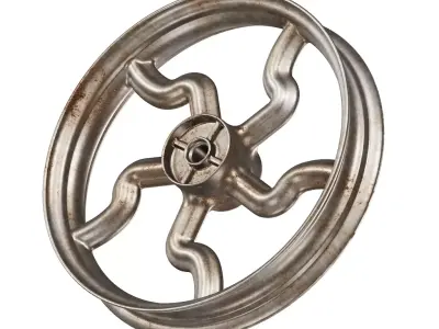 Rusty Gorgeous Wheel Rim 3D model