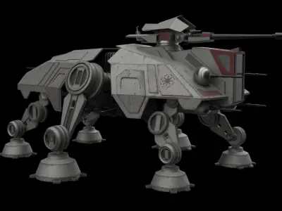 AT-TE Low-poly 3D model purchase