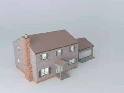 Colonial Revival Free 3D model