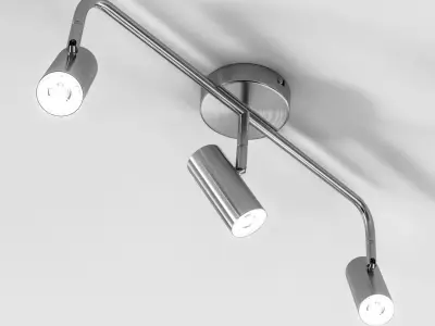 VIRRMO - Ceiling track with 3 spots 3D model