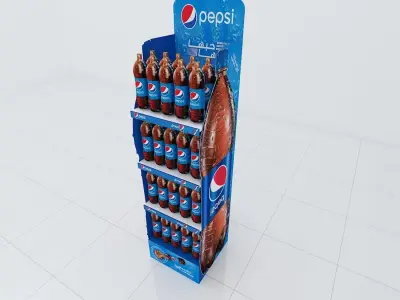 PEPSI STAND IU765 Low-poly 3D model