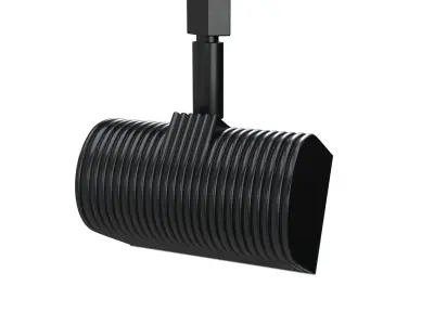 Wall Wash Black LED Track Light PBR 3D model